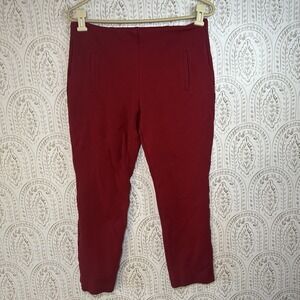 Chicos Women's Burgundy Red Pull On Pants Size 0 (4)‎ Small
